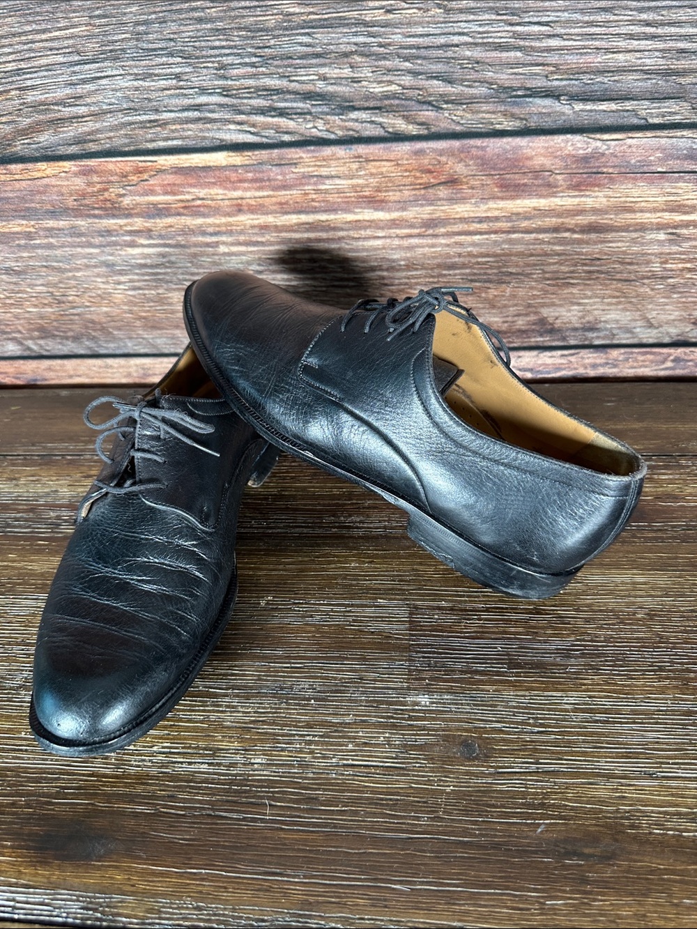 Bally Black Leather Men's Derby Shoes